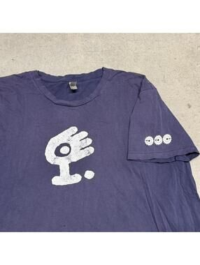 Vintage Medeski Martin & Wood T-Shirt Mens XL Navy Jazz Faded Gradient 90s Y2K